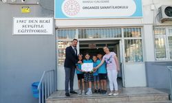 Organize Sanayi İlkokuluna çevre beratı verildi