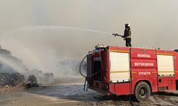 Manisa itfaiyesinden Aydın'daki fabrika yangınına destek