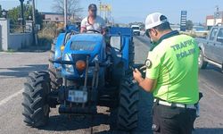 Manisa'da traktör ve tarım işçisi taşıyan araçlara sıkı denetim