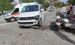 Transitle çarpışan 16 yaşındaki motosiklet sürücüsü ağır yaralandı