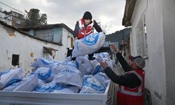 Manisa'da odunlar ihtiyaç sahiplerine dağıtılıyor