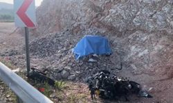 Soma'daki feci kazada motosiklet sürücüsü hayatını kaybetti