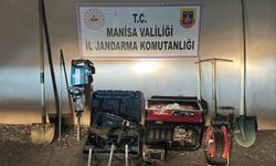 Manisa'da kaçak kazı yapanlar suçüstü yakalandı
