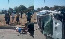 Manisa'da otomobil devrildi: Sürücü ağır yaralandı