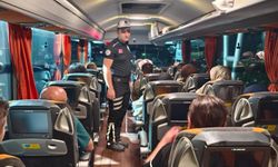 Manisa'da otobüslerde emniyet kemeri denetimi