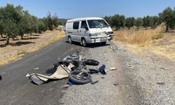 Manisa'da feci kazada motosiklet sürücüsü hayatını kaybetti