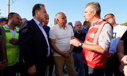 Başkan Dutlulu Soma'da yangın bölgesinde