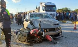 Manisa'da motosiklet sürücüsü feci kazada hayatını kaybetti