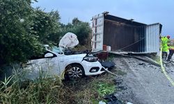 Manisa'da kontrolden çıkan kamyonet dehşet saçtı