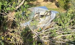 Üzüm bağına devrilen otomobilden sağ çıkamadı