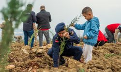 Manisa'da fidanlar toprakla buluştu