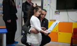 Minikler karne heyecanını Başkan Şimşek'le yaşadı