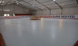 Manisa’da bir ilk: Buz pisti kuruldu!