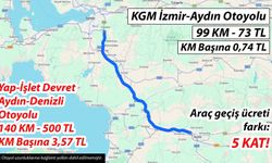 İzmir–Aydın Otoyoluna yüzde 400 zam gelecek