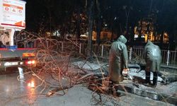 Şehzadeler'de ekipler gece boyu sahadaydı