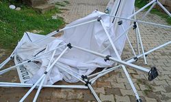 Turgutlu'da taziye çadırları zarar gördü