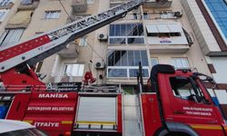 Manisa'da çamaşır makinesi yangına sebep oldu