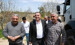 Başkan Şimşek ova yolu çalışmalarını sahada inceledi