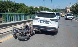 Manisa'da korkutan motosiklet kazası