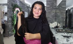 Manisalı Kübra, saçlarını kanser hastası çocuklara bağışladı