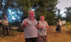 Mahalleyi saran orman yangınını gözyaşları içinde izlediler