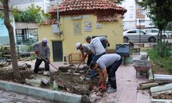 Şeyh Ahmet Dede Türbesi’nin kaldırımı yenilendi