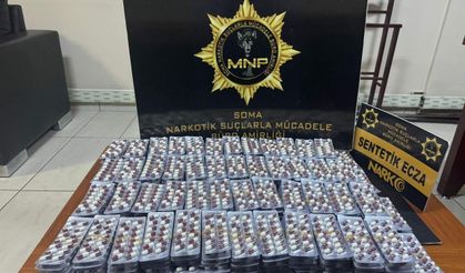 Soma’da yapılan operasyonda 5 bin sentetik uyuşturucu hap ele geçirildi