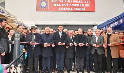 Salihli Ata Evi Emekliler Sosyal Tesisi açıldı