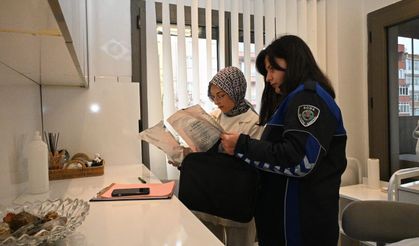 Kadın zabıtalar Soma'da denetimde