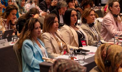 Başkan Özalper kadın mücadelesini küresele taşıdı