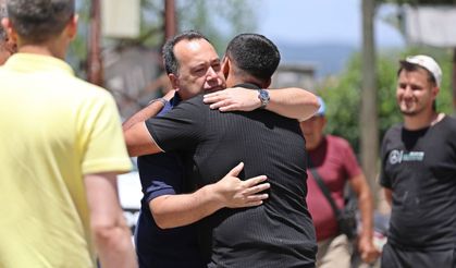 Başkan Dutlulu yangın bölgesinde