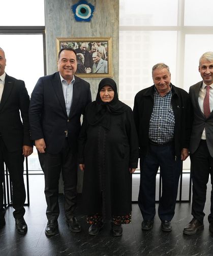 Şehit ailesinden Vali Özkan ve Başkan Dutlulu'ya ziyaret