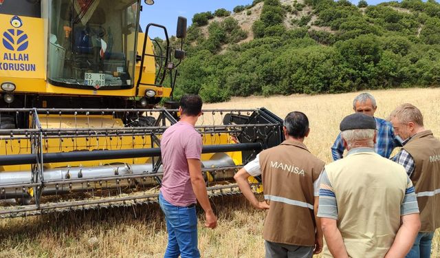 Manisa'nın 17 ilçesinde biçerdöver denetimleri yapılıyor