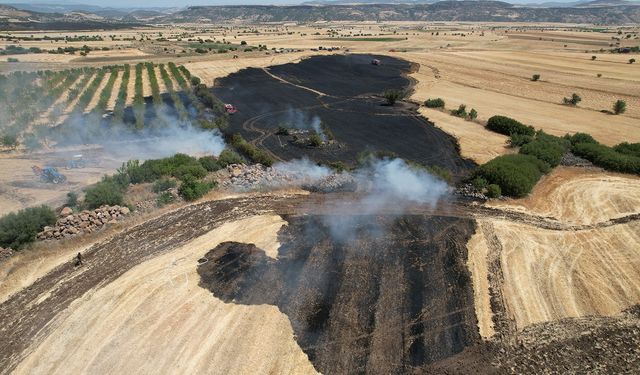 Kula’daki arazi yangınları devam ediyor