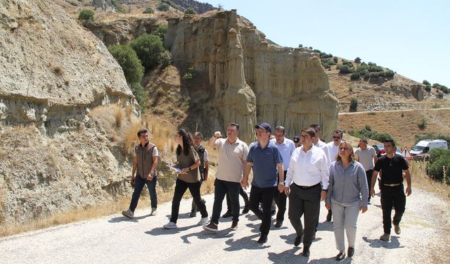 Vali Ünlü Kula'nın turizm potansiyelini artırmak için incelemelerde bulundu