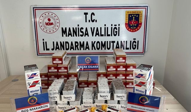 Manisa’da kaçak sigara operasyonu