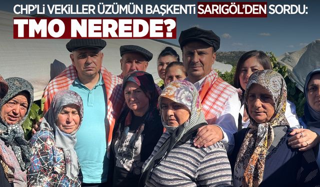 CHP'li vekiller Sarıgöl'de üzüm üreticisinin sorunlarına kulak verdi