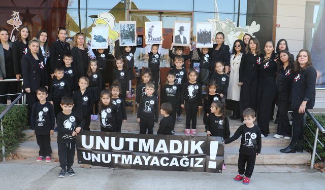 Manisalı miniklerden anlamlı 10 Kasım Atatürk’ü Anma töreni