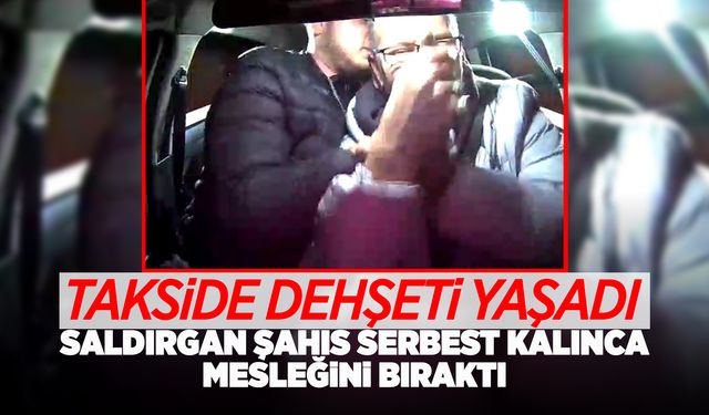 Manisa'da taksiciye dehşeti yaşatan gaspçı serbest bırakıldı