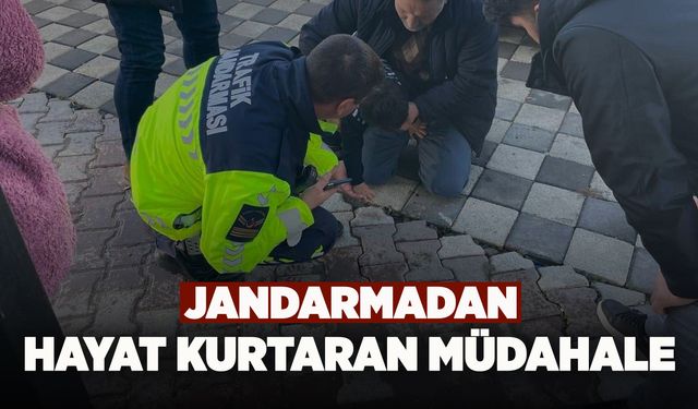 Manisa'da jandarmadan hayat kurtaran müdahale