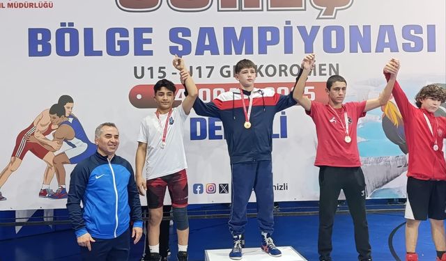 Yunusemreli güreşçiler yılın ilk madalyalarını aldı