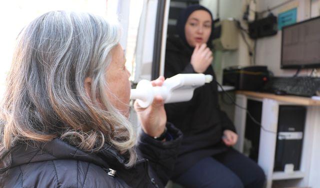 Büyükşehir tarafından Manisalılara solunum testi yapıldı