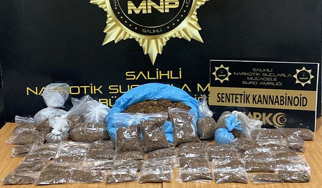 Manisa'da 1 kilo 150 gram bonzai ele geçirildi