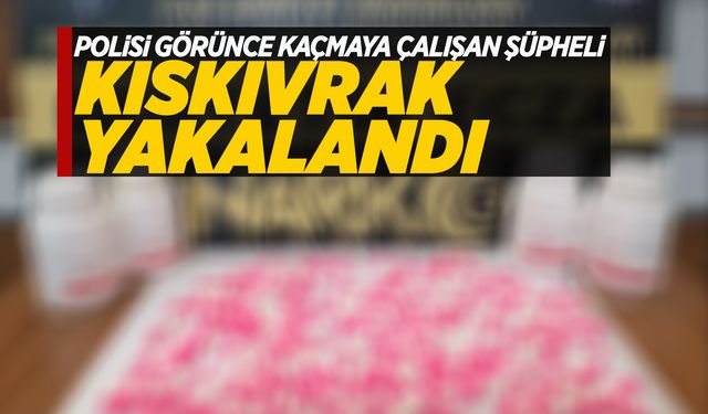 Polisi görünce kaçtı, üzerinden uyuşturucu çıktı