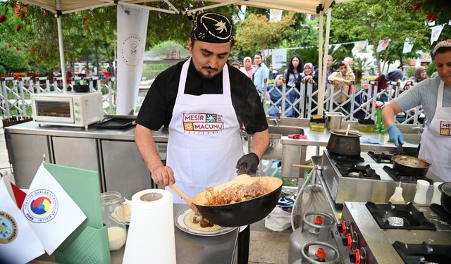Manisa’da Mesir Macunlu yemekler yarıştı