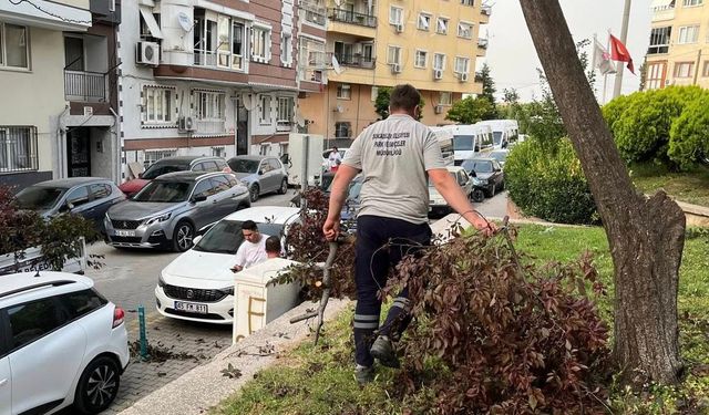 Şehzadeler Belediyesi’nden fırtına mesaisi