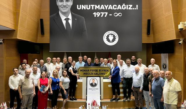 Manisa TSO Meclis Salonuna Mimar Ferdi Zeyrek’in adı verildi