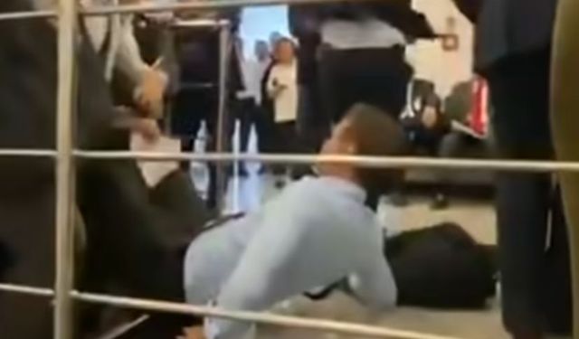 AKP'li vekiller avukat Okumuşoğlu'nu yere düşürdü!
