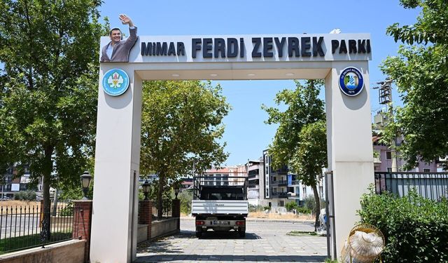 Salihli'deki parkın ismi "Ferdi Zeyrek Parkı" oldu
