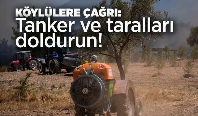 Manisa'da 'tanker ve taralları doldurun' çağrısı